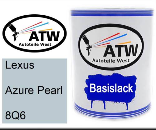 Lexus, Azure Pearl, 8Q6: 1L Lackdose, von ATW Autoteile West.